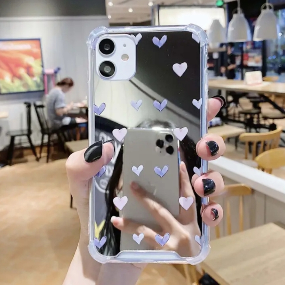 Brand new Apple IPhone 14 Pro Max Mirror Heart 🩶🩶🩶Silicone Phone